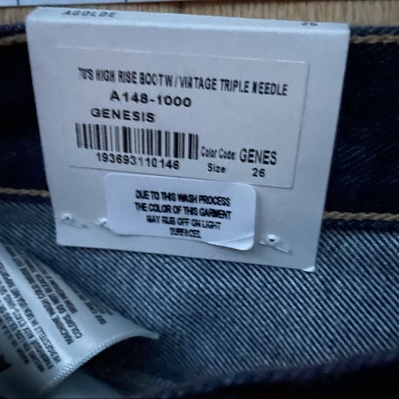 NWT AGOLDE HIGH RISE BOOT JEANS - 26 - Picture 5 of 8